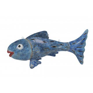 Fisch blau L 52x21x110 cm