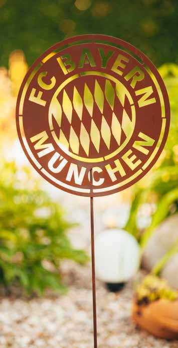 FC Bayern München Gartenstecker - Logo rund Ø40 cm